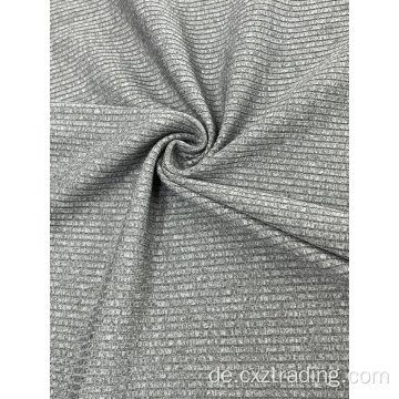 Polyester -Spandex -Rippenbürste 2*2/4*4 Strickgewebe gefärbt